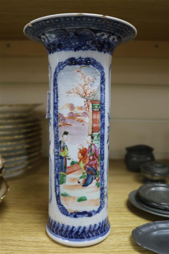 A Chinese Mandarin vase, 18th century